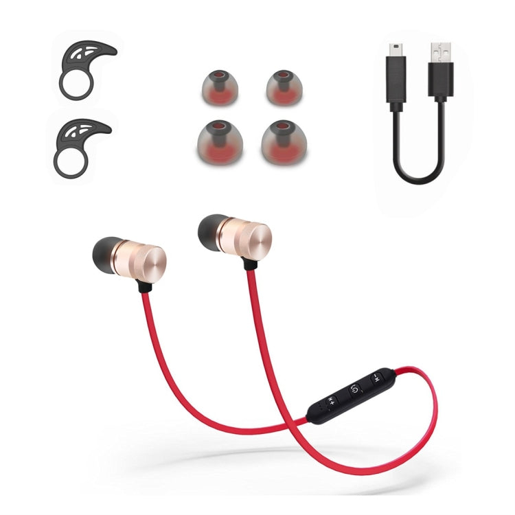 BTH-838 Stereo Sound Quality Magnetic Absorption V4.1 Bluetooth Sports Headset, Bluetooth Distance: 10m, For iPad, iPhone, Galaxy, Huawei, Xiaomi, LG, HTC and Other Smart Phones(Red) by bashfashion