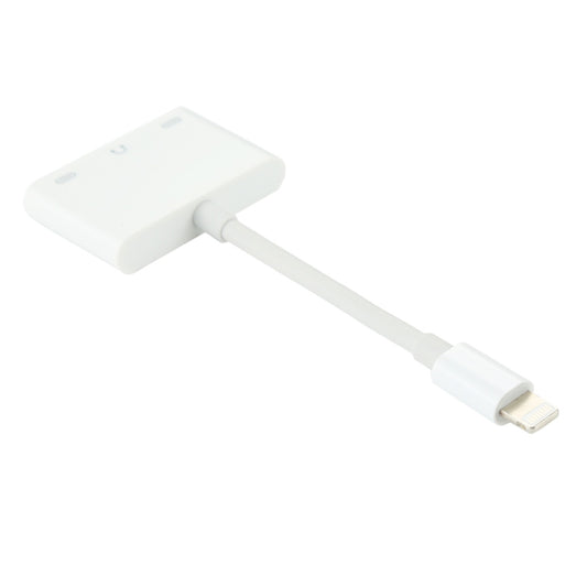 8 Pin Male to Dual 8 Pin Female & 3.5mm Female Audio Adapter by bashfashion