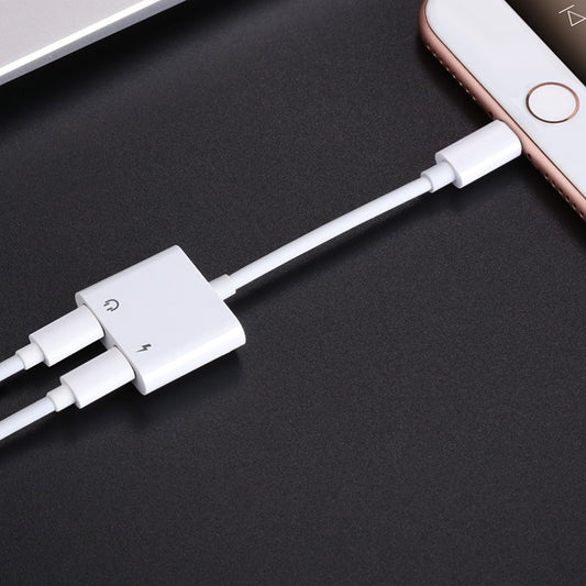 JOYROOM S-Y104 Ben Series Apple Dual Lightning Adapter, Length: 1.2m(White) by JOYROOM