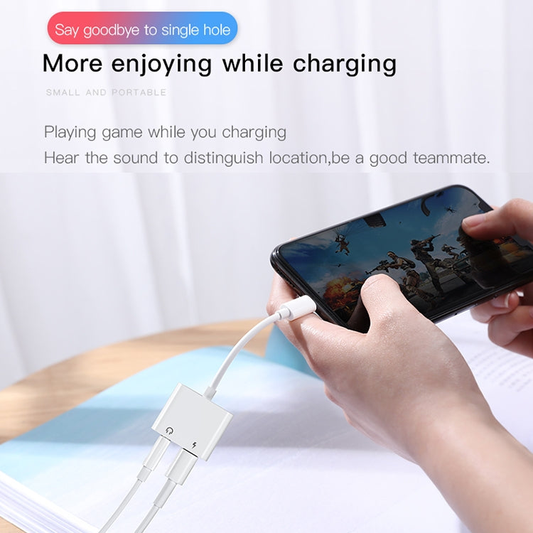 JOYROOM S-Y104 Ben Series Apple Dual Lightning Adapter, Length: 1.2m(White) by JOYROOM