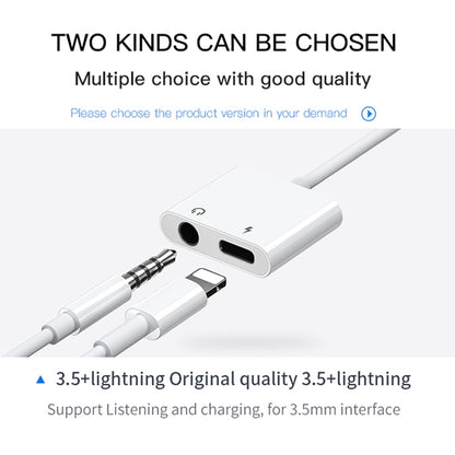 JOYROOM S-Y104 Ben Series Apple 3.5+Lightning Adapter, Length: 1.2m(White) by JOYROOM