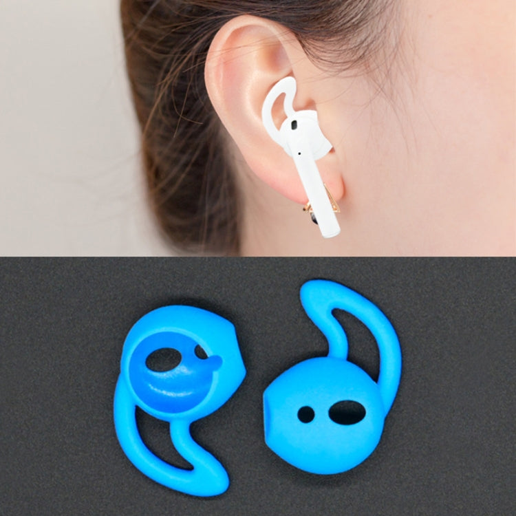 2pcs Wireless Bluetooth Earphone Silicone Ear Caps Earpads for Apple AirPods(Blue) by bashfashion