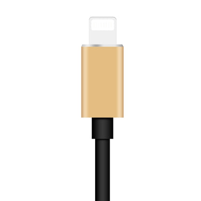 ENKAY Hat-prince HC-15 8 Pin + 3.5mm Jack to 8 Pin Charge Audio Adapter Cable, Support up to iOS 15.0(Gold) by ENKAY