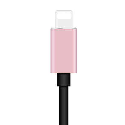 ENKAY Hat-prince HC-15 8 Pin + 3.5mm Jack to 8 Pin Charge Audio Adapter Cable, Support up to iOS 15.0(Rose Gold) by ENKAY