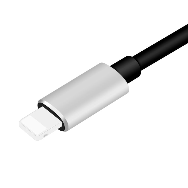 ENKAY Hat-prince HC-15 8 Pin + 3.5mm Jack to 8 Pin Charge Audio Adapter Cable, Support up to iOS 15.0(Silver) by ENKAY