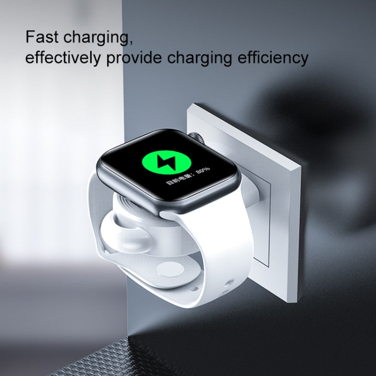 K02 Universal Portable Magnetic Wireless Charger for Apple Watch Series 6 / 5 / SE / 4 / 3 / 2 / 1(White) by bashfashion