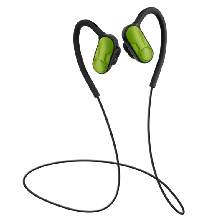 BTH-Y9 Ultra-light Ear-hook Wireless V4.1 Bluetooth Earphones with Mic(Green) by bashfashion