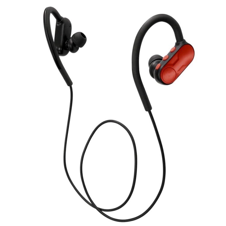 BTH-Y9 Ultra-light Ear-hook Wireless V4.1 Bluetooth Earphones with Mic(Red) by bashfashion