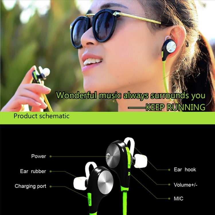 Universe IPX4 Waterproof Sports Wireless Bluetooth V4.1 Earphone Stereo Headset, For iPhone, Samsung, Huawei, Xiaomi, HTC and Other Smartphones by bashfashion
