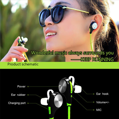 Universe IPX4 Waterproof Sports Wireless Bluetooth V4.1 Earphone Stereo Headset, For iPhone, Samsung, Huawei, Xiaomi, HTC and Other Smartphones by bashfashion