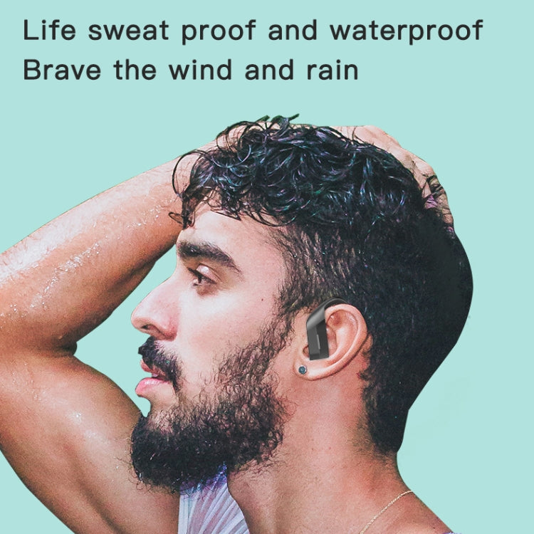 258 Wireless Ear-mounted Bluetooth Earphone with Charging Box & Digital Display, Support Touch & HD Call & Voice Assistant & NFC (White) by bashfashion