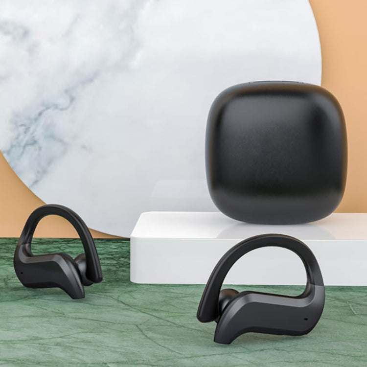 258 Wireless Ear-mounted Bluetooth Earphone with Charging Box & Digital Display, Support Touch & HD Call & Voice Assistant & NFC (White) by bashfashion