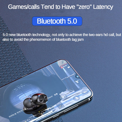 263 TWS CVC8.0 Noise Cancelling Bluetooth Earphone with Charging Box, Support Touch & Three-screen LED Battery Display & Phone Holder & Power Bank & HD Call & Voice Assistant(Black) by bashfashion