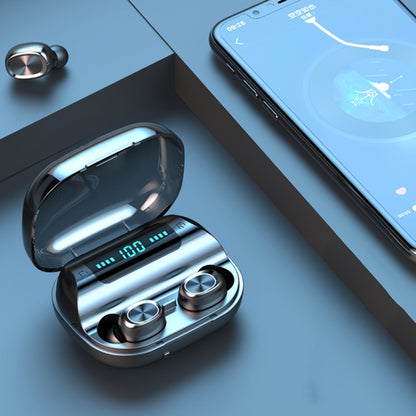 263 TWS CVC8.0 Noise Cancelling Bluetooth Earphone with Charging Box, Support Touch & Three-screen LED Battery Display & Phone Holder & Power Bank & HD Call & Voice Assistant(Black) by bashfashion