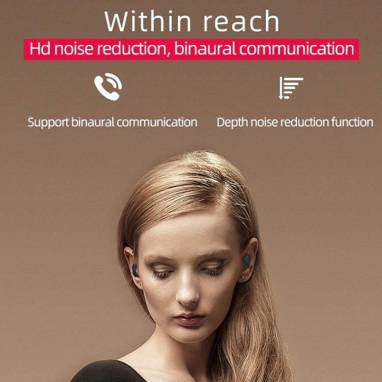 A6S IPX4 Waterproof Bluetooth 5.0 Wireless Bluetooth Earphone with Charging Box, Support for HD Calls & Siri & IOS Power Display (Blue) by bashfashion