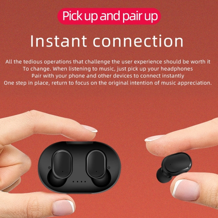 A6S IPX4 Waterproof Bluetooth 5.0 Wireless Bluetooth Earphone with Charging Box, Support for HD Calls & Siri & IOS Power Display (Pink) by bashfashion