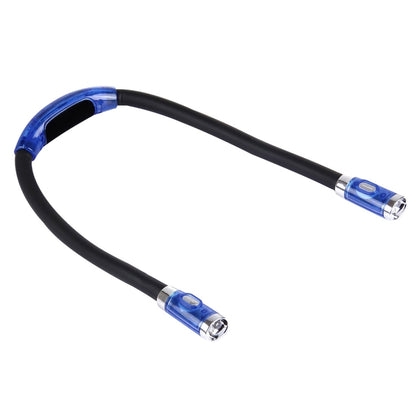 DAMOIL Flexible Eyeshield LED Reading Lights, Creative Double Head Hands-free Neck Stereo Flashlight Working Light Auto Lamp with 4 LED Light & Soft Rubber Grip Neck Pad by bashfashion