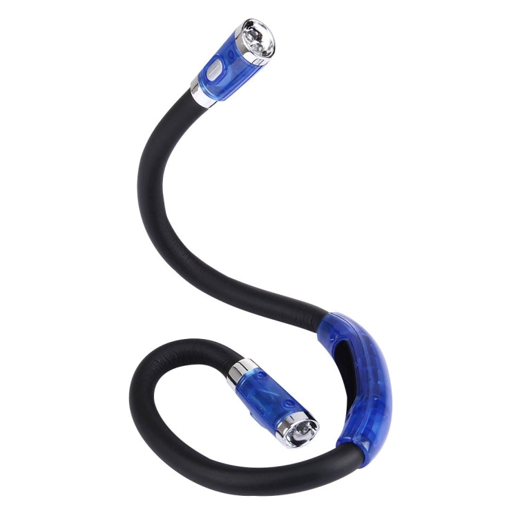 DAMOIL Flexible Eyeshield LED Reading Lights, Creative Double Head Hands-free Neck Stereo Flashlight Working Light Auto Lamp with 4 LED Light & Soft Rubber Grip Neck Pad by bashfashion