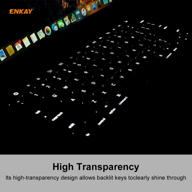 For MacBook Air 13.3 inch A1932 2018 ENKAY Hat-prince US Version of The Notebook Ultra-thin TPU Keyboard Protective Cover by ENKAY