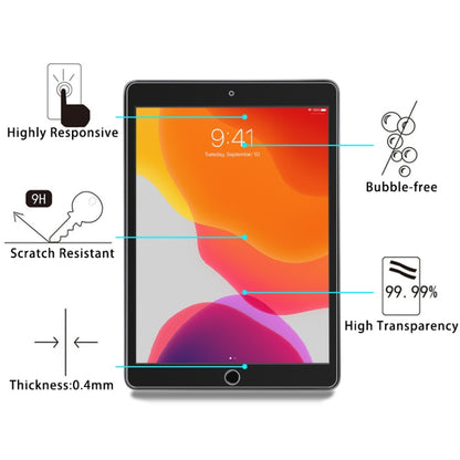 For iPad 10.2 2021 / 2020 / 2019 9H 2.5D Tempered Glass Film by ENKAY