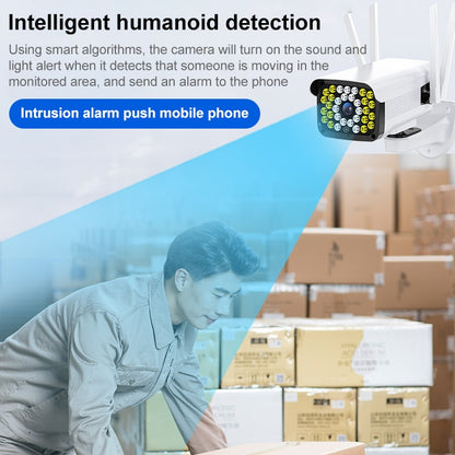 Difang DF-36Q Outdoor HD Surveillance IP Camera, Support Voice Intercom & Night Vision & Human Figure Detection & TF Card, WiFi + HD Fixed Version, UK Plug by Difang