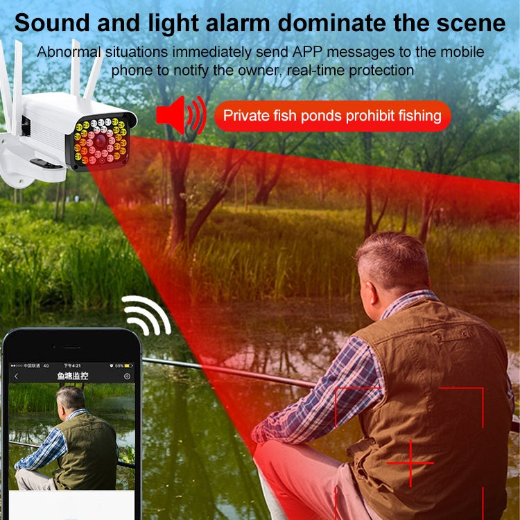 Difang DF-36Q Outdoor HD Surveillance IP Camera, Support Voice Intercom & Night Vision & Human Figure Detection & TF Card, WiFi + HD Fixed Version, EU Plug by Difang