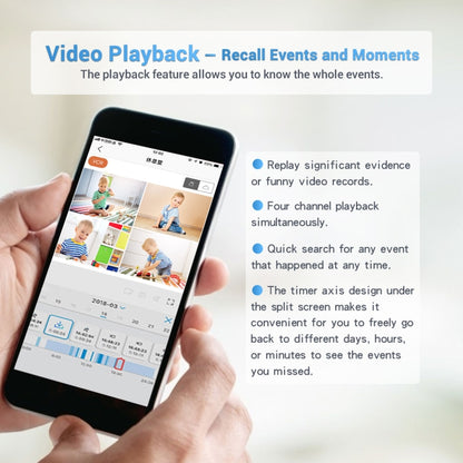 ESCAM WNK618 3.0 Million Pixels 8-channel Wireless Dome Camera HD NVR Security System, Support Motion Detection & Two-way Audio & Full-color Night Vision & TF Card, UK Plug by ESCAM