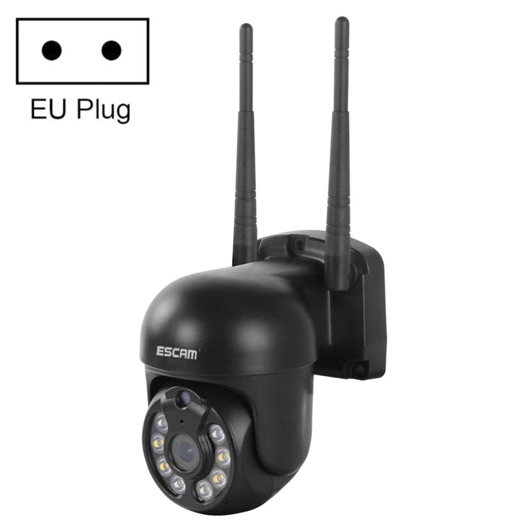 ESCAM WNK610 3.0 Million Pixels Wireless Dome IP Camera, Support Motion Detection & Two-way Audio & Full-color Night Vision & TF Card, EU Plug by ESCAM
