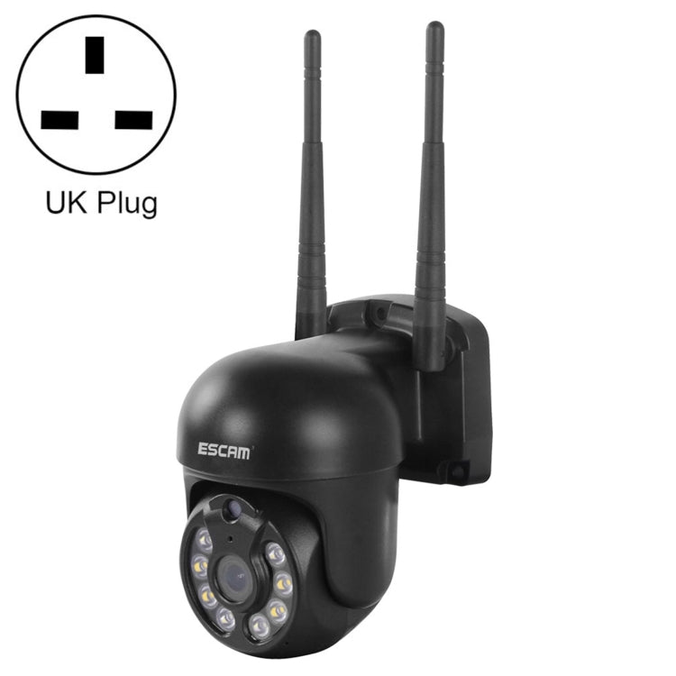 ESCAM WNK610 3.0 Million Pixels Wireless Dome IP Camera, Support Motion Detection & Two-way Audio & Full-color Night Vision & TF Card, UK Plug by ESCAM