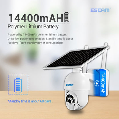 ESCAM QF250 HD 1080P WiFi Solar Panel IP Camera, Support Motion Detection / Night Vision / TF Card / Two-way Audio by ESCAM