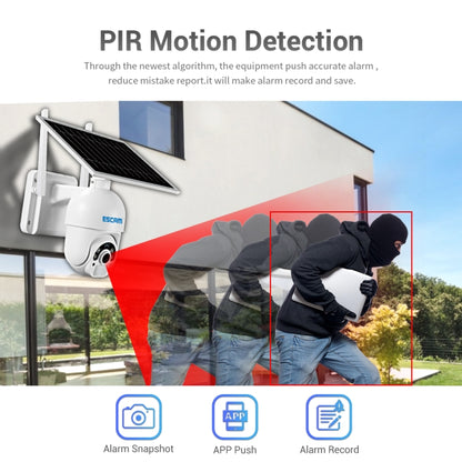 ESCAM QF250 HD 1080P WiFi Solar Panel IP Camera, Support Motion Detection / Night Vision / TF Card / Two-way Audio by ESCAM