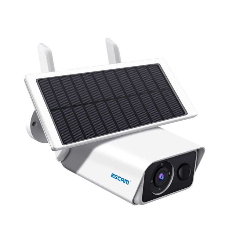 ESCAM QF180 H.265 3MP Solar Wifi IP Camera, Without Battery(White) by ESCAM