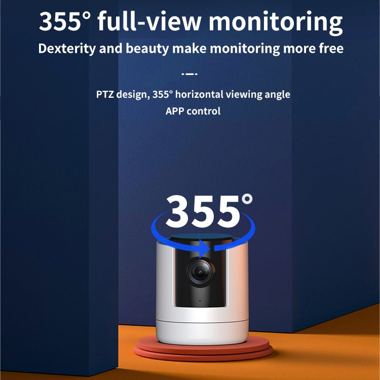 CAMSOY X1 Indoor Full HD 1080P WiFi Two Way Talk Pan and Tilt Camera (White) by CAMSOY