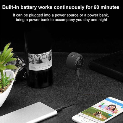 A9 1080P WiFi Wireless Network Camera Wide-angle Recorder (Black) by bashfashion