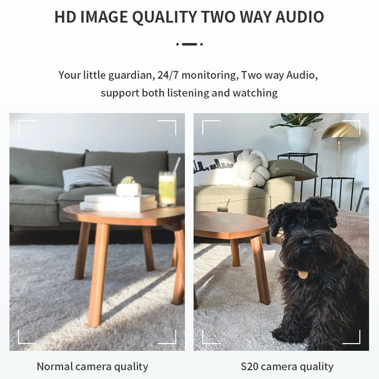 CAMSOY S20 1080P WiFi Wireless Network Action Camera Wide-angle Recorder with Mount (Black) by CAMSOY