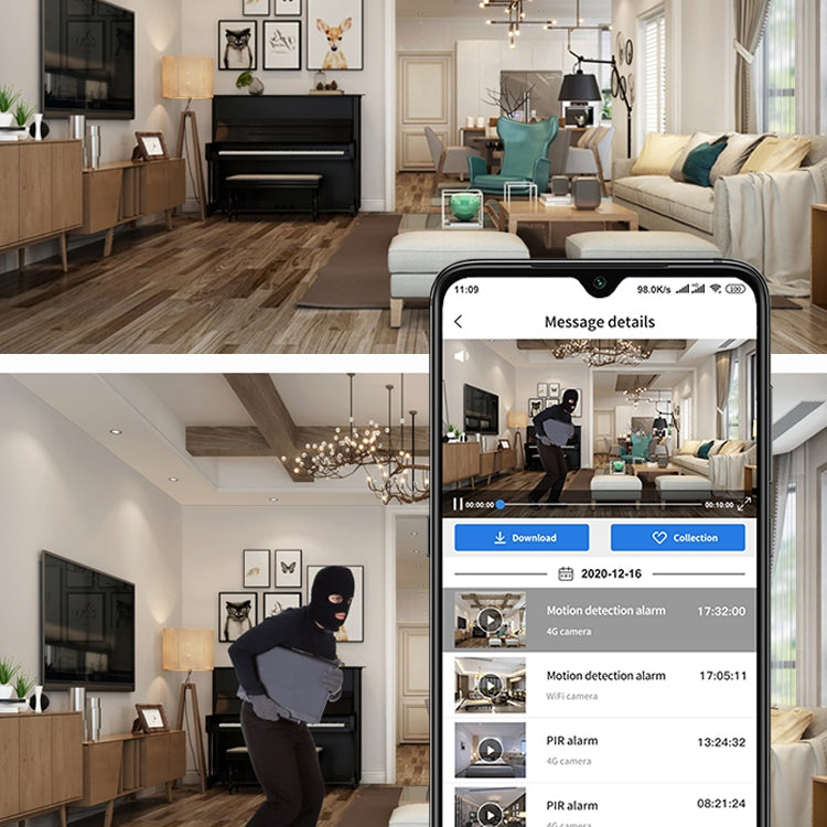CAMSOY S20 1080P WiFi Wireless Network Action Camera Wide-angle Recorder with Mount (White) by CAMSOY