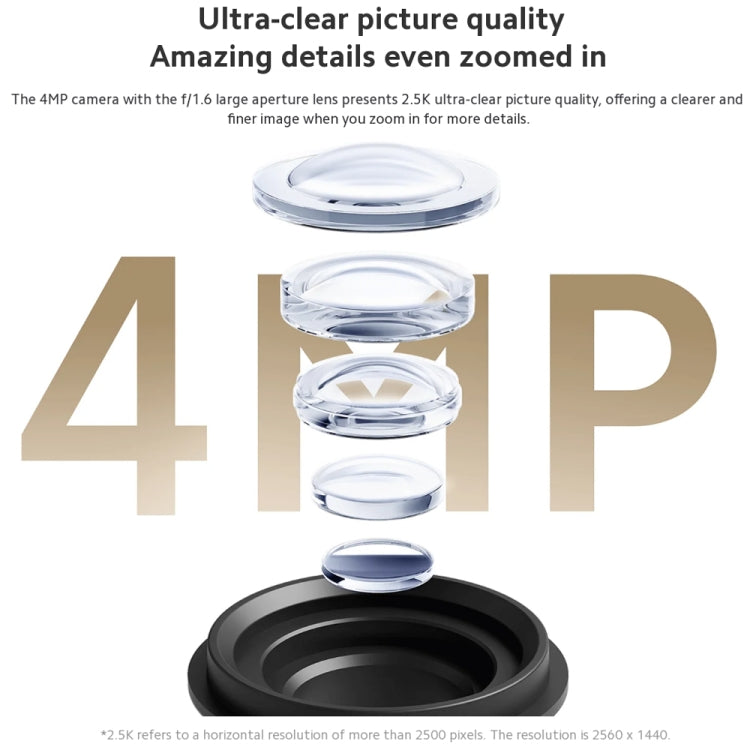 Original Xiaomi CW300 4MP Outdoor Camera IP66 Waterproof Full Color Night Vision WiFi Camera, US Plug by Xiaomi