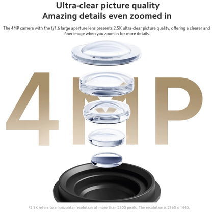 Original Xiaomi CW300 4MP Outdoor Camera IP66 Waterproof Full Color Night Vision WiFi Camera, US Plug by Xiaomi