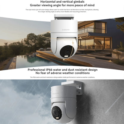 Original Xiaomi CW300 4MP Outdoor Camera IP66 Waterproof Full Color Night Vision WiFi Camera, US Plug by Xiaomi