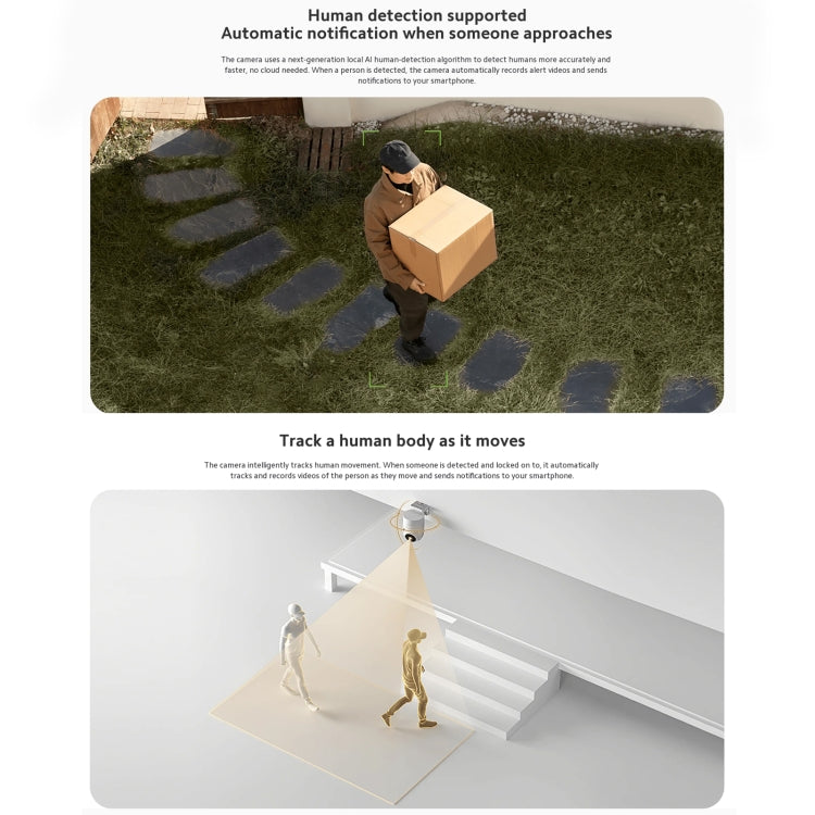 Original Xiaomi CW300 4MP Outdoor Camera IP66 Waterproof Full Color Night Vision WiFi Camera, US Plug by Xiaomi