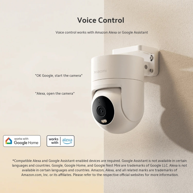 Original Xiaomi CW300 4MP Outdoor Camera IP66 Waterproof Full Color Night Vision WiFi Camera, US Plug by Xiaomi