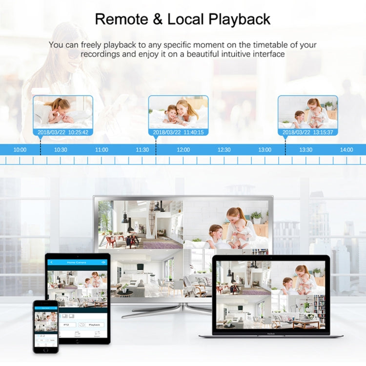 A4B3 / Kit 4CH 1080N Surveillance DVR System and 720P 1.0MP HD Weatherproof CCTV Bullet Camera, Support Infrared Night Vision & P2P & QR Code Scan Remote Access(White) by bashfashion