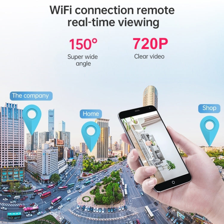 A9 720P Wifi Wireless Network Camera Wide-angle Recorder(Black) by bashfashion