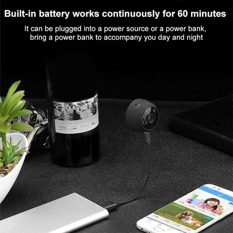 A9 720P Wifi Wireless Network Camera Wide-angle Recorder (White) by bashfashion