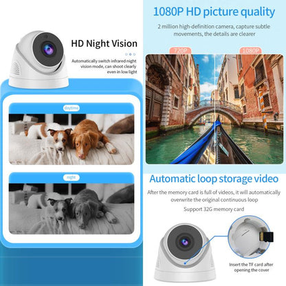 A5 Smart Conch WiFi Camera 1080P HD Night Vision IP Camera (US Plug) by bashfashion