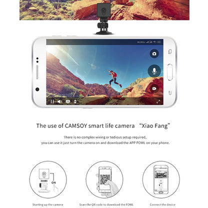 CAMSOY S1T 1080P WiFi Wireless Network Action Camera Wide-angle Recorder (Black) by CAMSOY