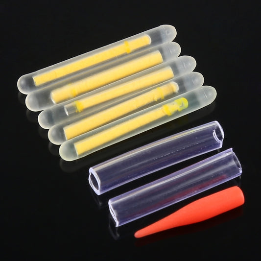 10 Packs OCEAN SUN Luminous Float Night Fishing Light Stick, Visibility: 30m, Size: 4.5 x 37mm by bashfashion