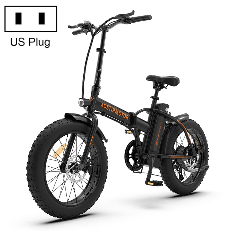 AOSTIRMOTOR A20 500W 36V 13AH Folding Electric Bicycle with 20 inch Tires for Adults(Black) by bashfashion