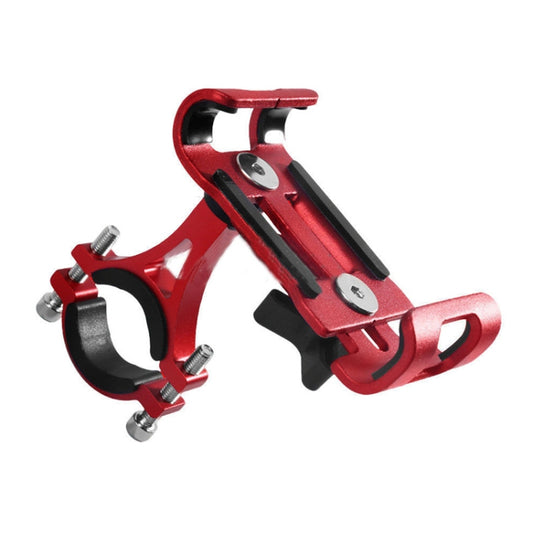 Universal Non-rotatable Aluminum Alloy Fixing Frame Motorcycle Bicycle Mobile Phone Holder (Red) by bashfashion