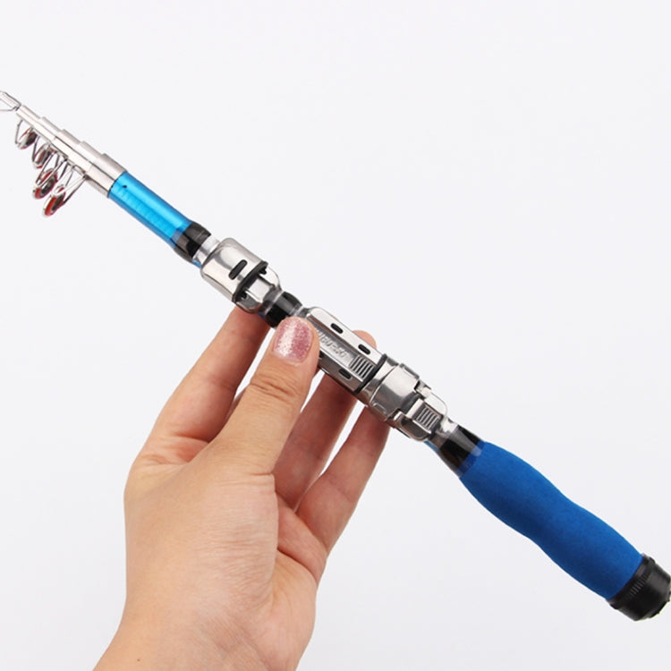 32cm Portable Telescopic Sea Fishing Rod Mini Fishing Pole, Extended Length : 1.5m, Blue Clip Reel Seat by bashfashion